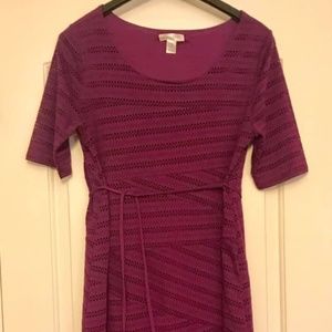 XL Motherhood Plum Dress